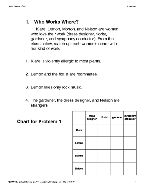 Mat Critical Thinking Worksheet Term Paper