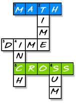 math cross puzzle education world