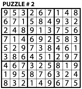 sudoku puzzle education world