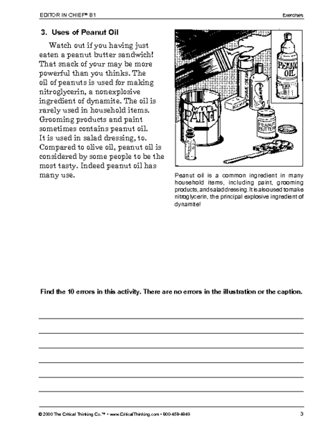 critical thinking worksheet for grade 6