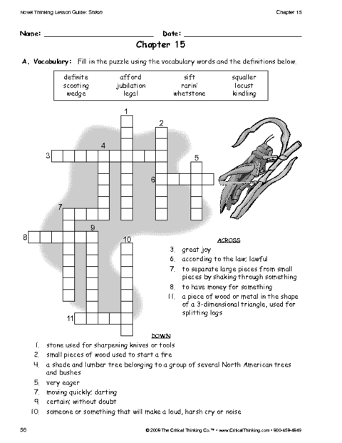 critical thinking answer sheet