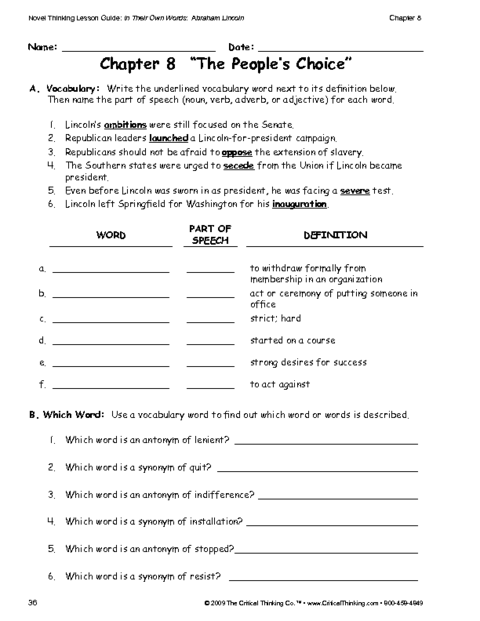 critical thinking worksheets for high school students